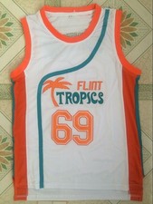 White Flint Tropics Semi Pro 69# Downtown Basketball Jerseys All Stitched