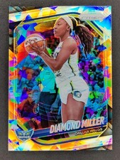 2025 Panini WNBA Prizm DIAMOND MILLER Silver Ice Prizm #27 Dallas Wings (A)