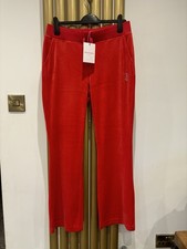 Juicy Couture Velour Tracksuit Bottoms in red,size L,uk-12-14,new