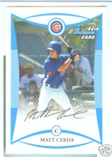 Matt Cerda Chicago Cubs 2008 Bowman Draft Prospects 