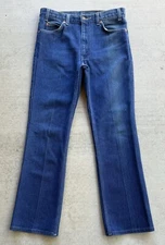 Vintage Levi’s 517 Jeans Men’s 34x32 Bootcut Blue Denim Cotton Blend Western 90s