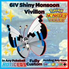 ✨ Shiny Monsoon Vivillon 6IV ✨ Pokemon Scarlet & Violet 🚀 Fast 🚀