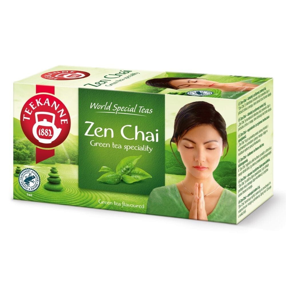 【SAN-CHA】　マサラチャイ 2個、YOGA Green Tea  2個 2 x Teekanne World Special Teas Zen Chai Lemon & Mango Green