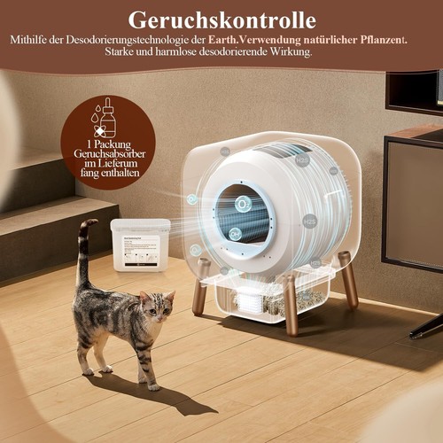 PAWBBY P1 Ultra Selbstreinigende Katzentoilette,Geruchsbeseitigung App-Steuerung - Bild 4 von 9