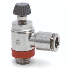 CAMOZZI MCU-06F-06 Flow Control Valve 3/8" NPTF Threaded (female + male) - Brass