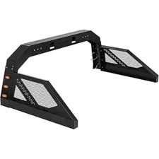 Truck Roll Bar Chase Rack Adjustable with 6 Amber Auxiliary Side Marker Lamps