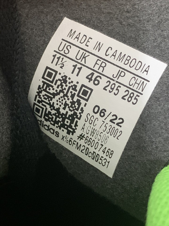 adidas Speed Portal Astro Turf Trainers UK 11 Black / Green Brand New