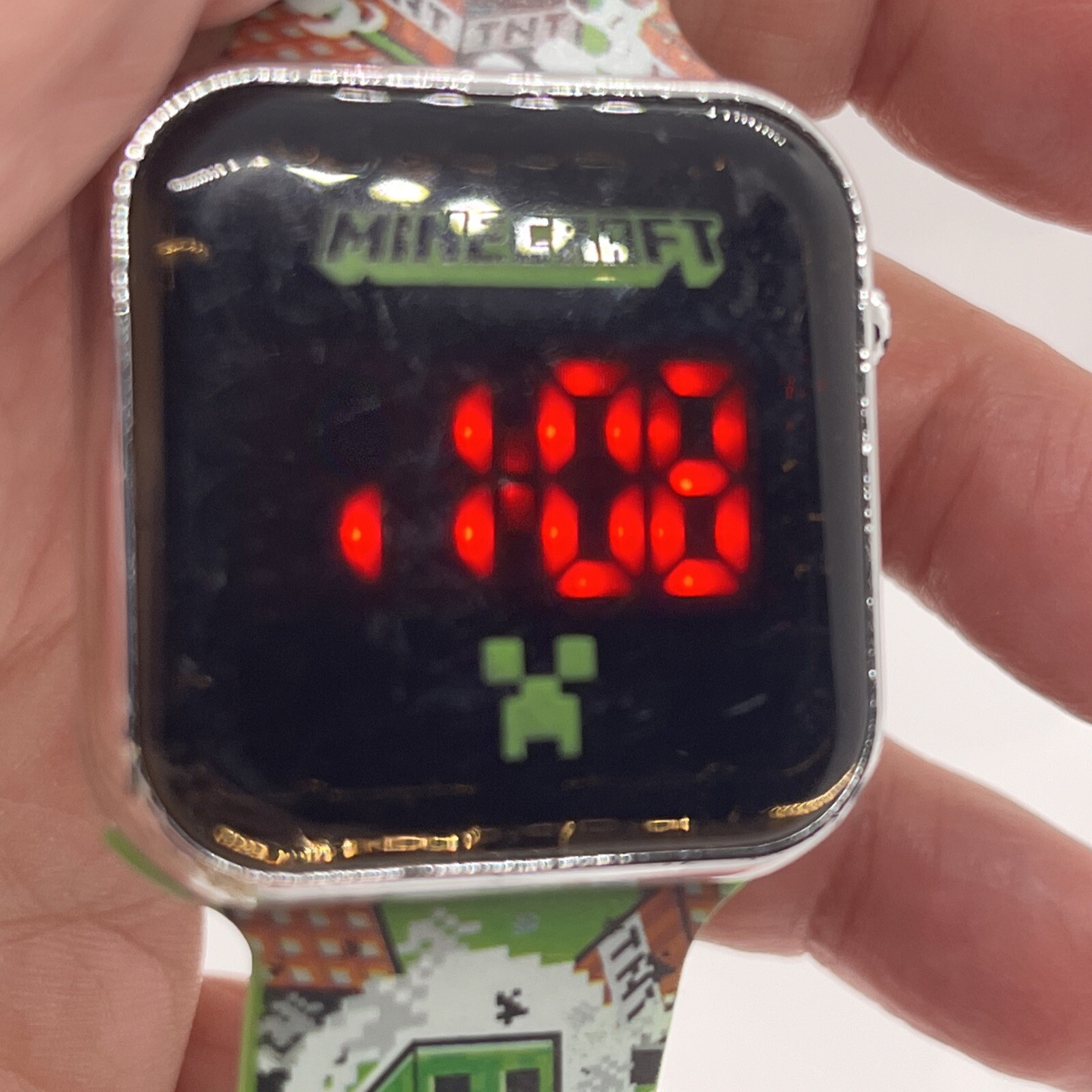 Minecraft Creeper Explosion Led Watch - image 1