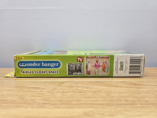 NEW AS SEEN ON TV Wonder Hanger - Pack Of 8 Cascading Hangers White - 第 3/4 張圖片