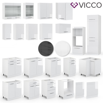 Vicco Kuchenschrank Hangeschrank Unterschrank Kuchenzeile Fame Line Ebay