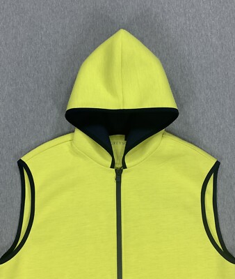 Greyson Hooded Pontiac Full Zip Golf Vest Radium Men's Medium