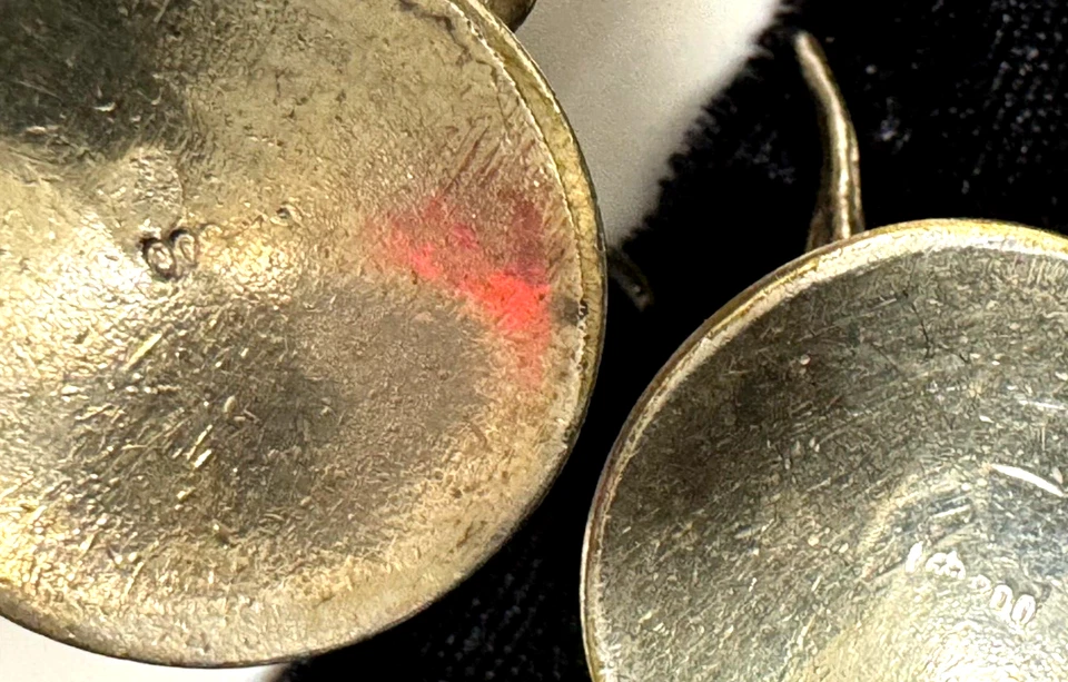 2 GERMAN 800 SILVER KNIFE RESTS EAGLES TWISTED BETWEEN - Image 3 of 4