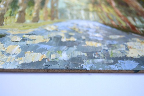 Gulhane Park Istanbul Oil Painting Original Turkish Garden Landscape Collectible - Picture 2 of 7