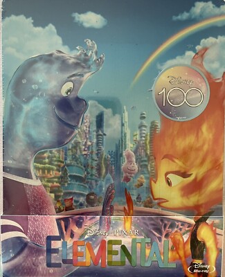 Elemental Steelbook Bluray Disney Pixar Sealed Audio DTS 7.1 und DTS 5.1