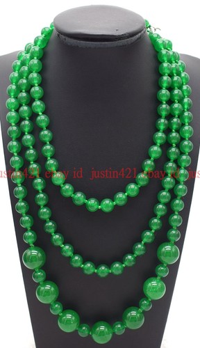 Collana Lunga Gioielli Gioielli Gemme Rotonde Originarie Multicolore Naturali 8+12mm 36-100" AAA - Foto 37 di 96