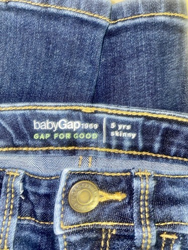 Baby GAP 1969 Girls Skinny Jeans with Fox Face, size 5 years - Picture 3 of 7