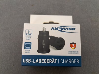ANSMANN In-USB-Ladegerät - USB-Kfz-Charger 12W      L013