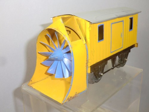 HORNBY '0' GAUGE MODEL No.1 ROTARY SNOW PLOUGH " YELLOW VERSION"