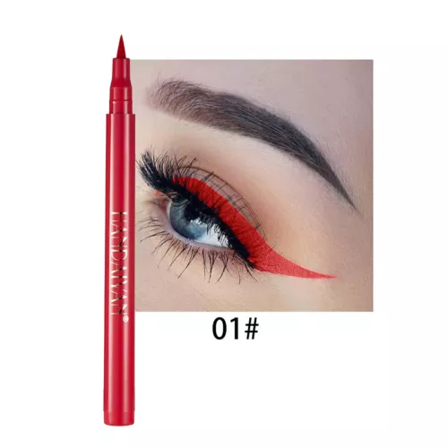 Matita eyeliner colorata 24 ore liquido alto pigmento lunga durata eye liner penna gel - Foto 39 di 110