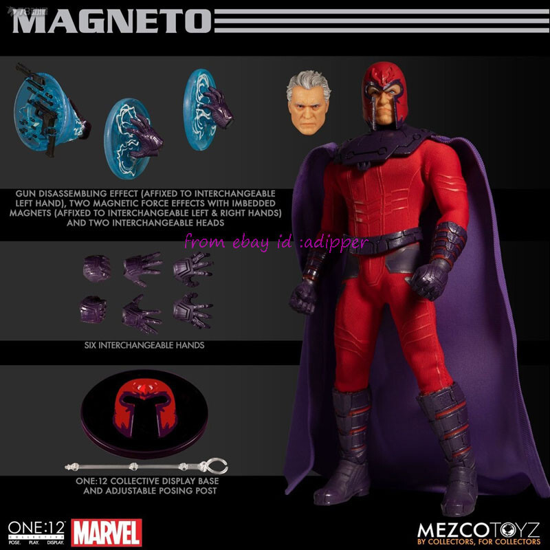 mezcoone:12collective マグニートー Perfect Mezco Toyz 1/12 Collective Magneto Action Figure In