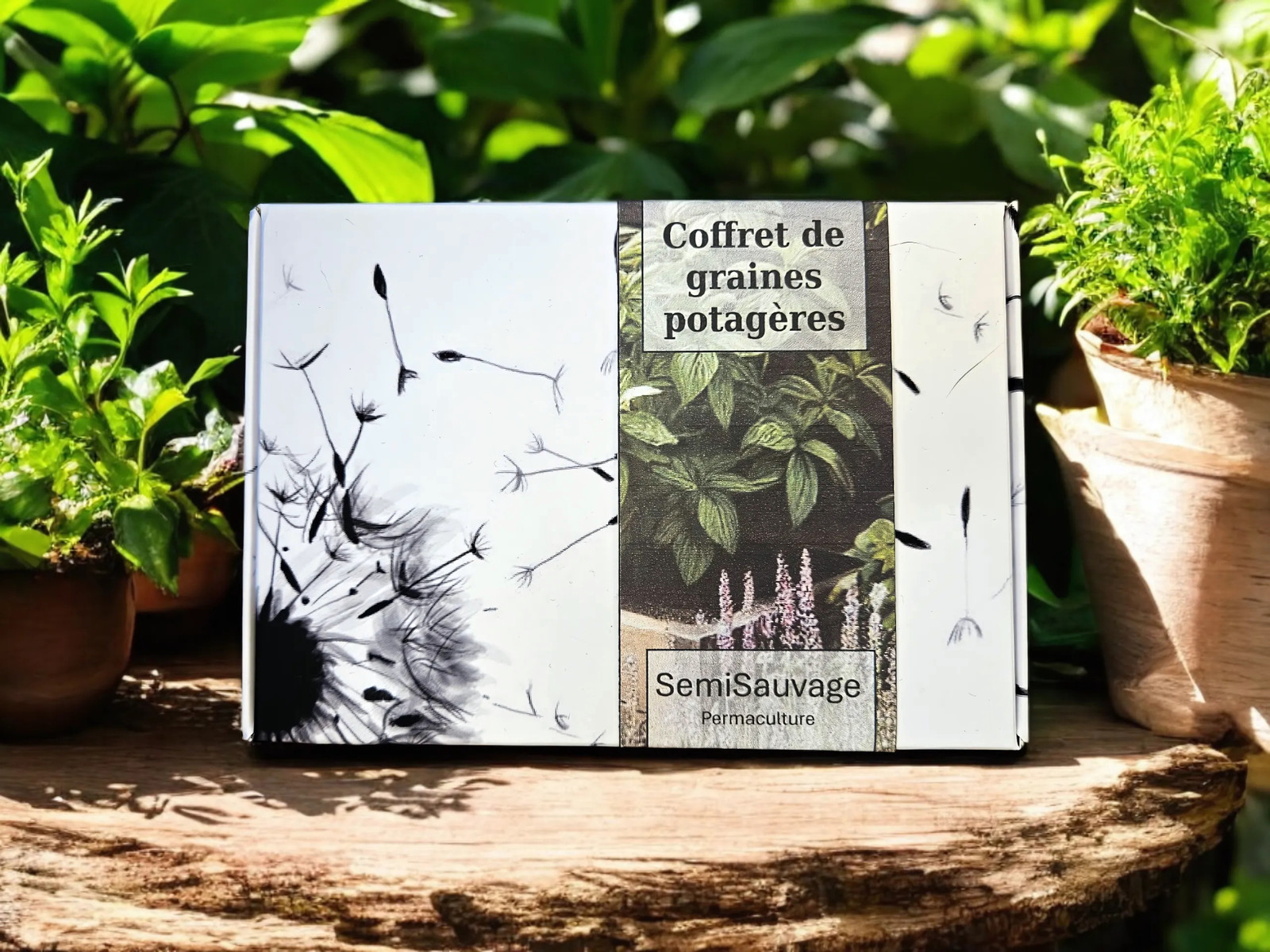 Coffret de graines plantes aromatiques pour balcon et potager de cuisine