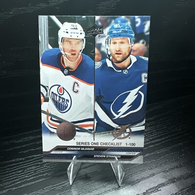 2023-24 Upper Deck Base #199 Checklist - Connor McDavid - Steven Stamkos -