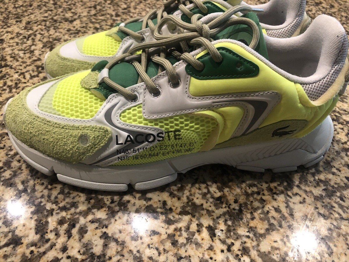 Lacoste L003 Neo Sneaker # 7-45SMA0001Y21 Neon Green Men US Size