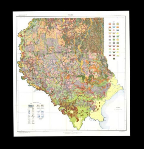 Livingston Surveying And Mapping Livingston Parish 1931 Soil Survey Map 31 X 35 In. Free Shipping. | Ebay