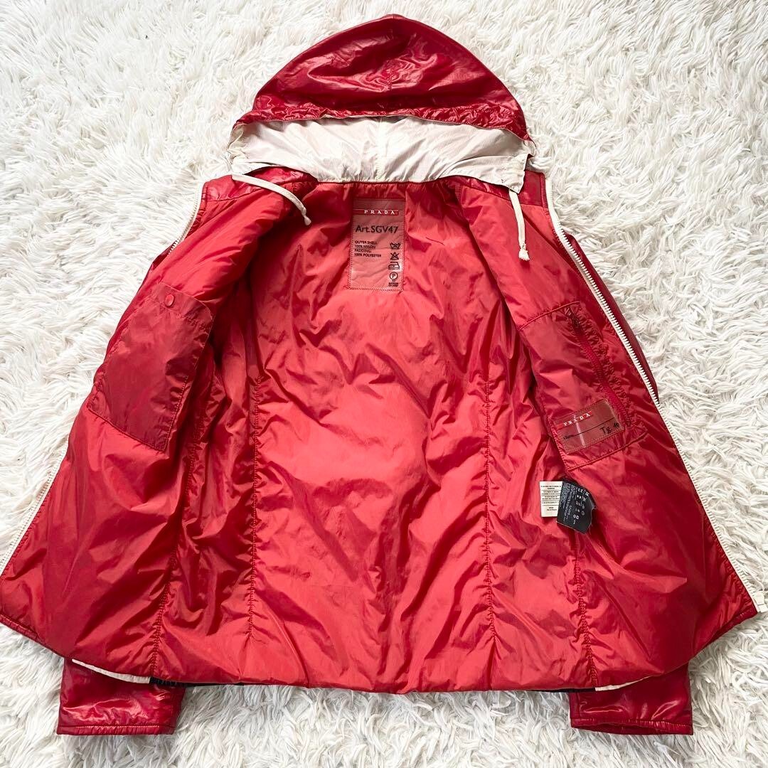 PRADA Sport Archive 2way Padded Jacket Ripstop Nylon Size:46