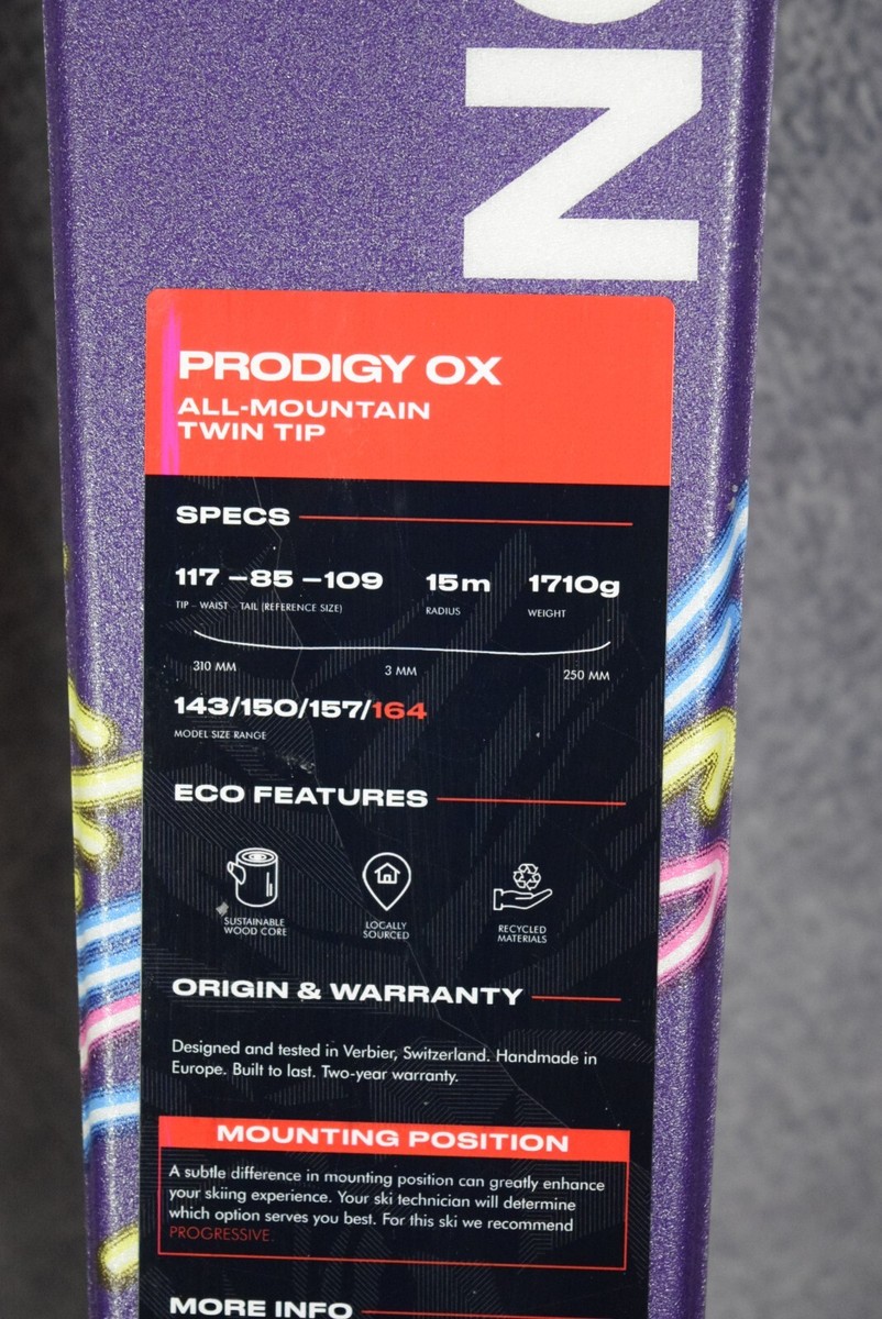 NEW FACTION PRODIGY OX SKIS SIZE 164 CM WITH ROCKER BINDINGS NEW FACTION PRODIGY OX SKIS SIZE 164 CM WITH ROCKER BINDINGS