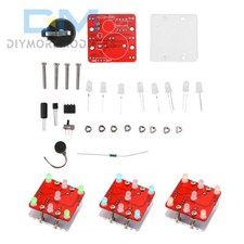 DIY LED Kit with Small Vibrating Motor Electronic Soldering Practice Board Kits