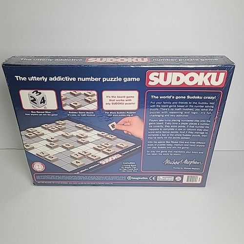 Sudoku Board Game Number Puzzle Game New/SEALED BOX 2005 - Picture 2 of 3