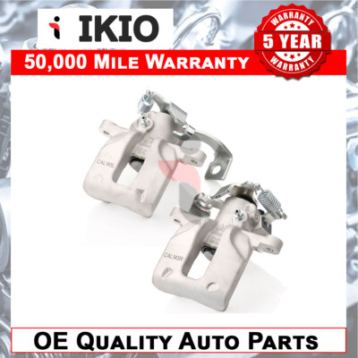 Ikio Pair Of Left Rear Right Brake Calipers Fits Toyota Auris Corolla 1.4 2006-2