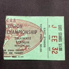 University Of Delaware Stadium NCAA Region Championship Football Ticket