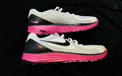 NEW WOMENS NIKE LUNAR SWIFT WHITE PINK  Size  9
