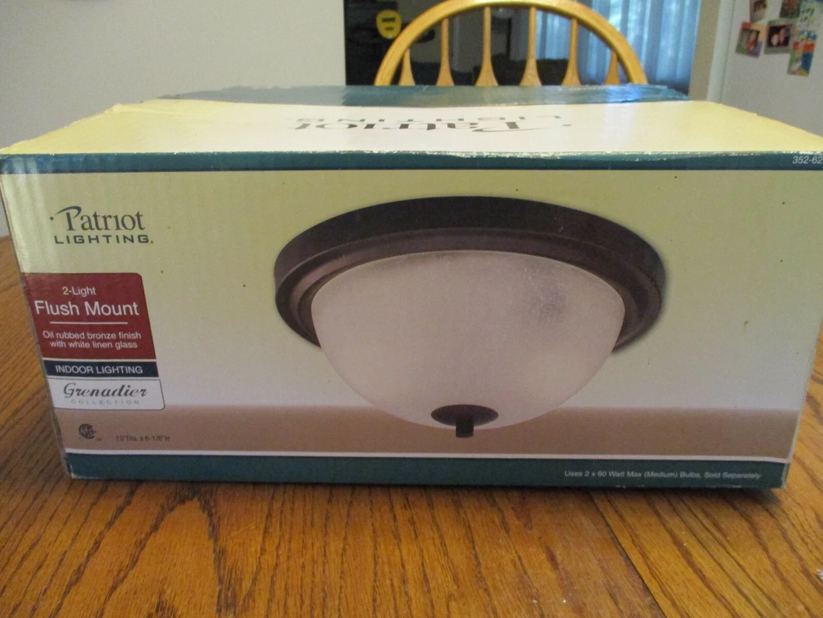 Patriot flush 2024 mount lighting