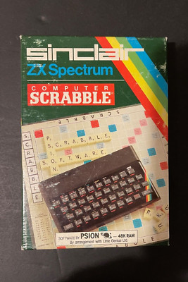 SCRABBLE Sinclair ZX Spectrum Game Cassette PSION UK 48K G25/S
