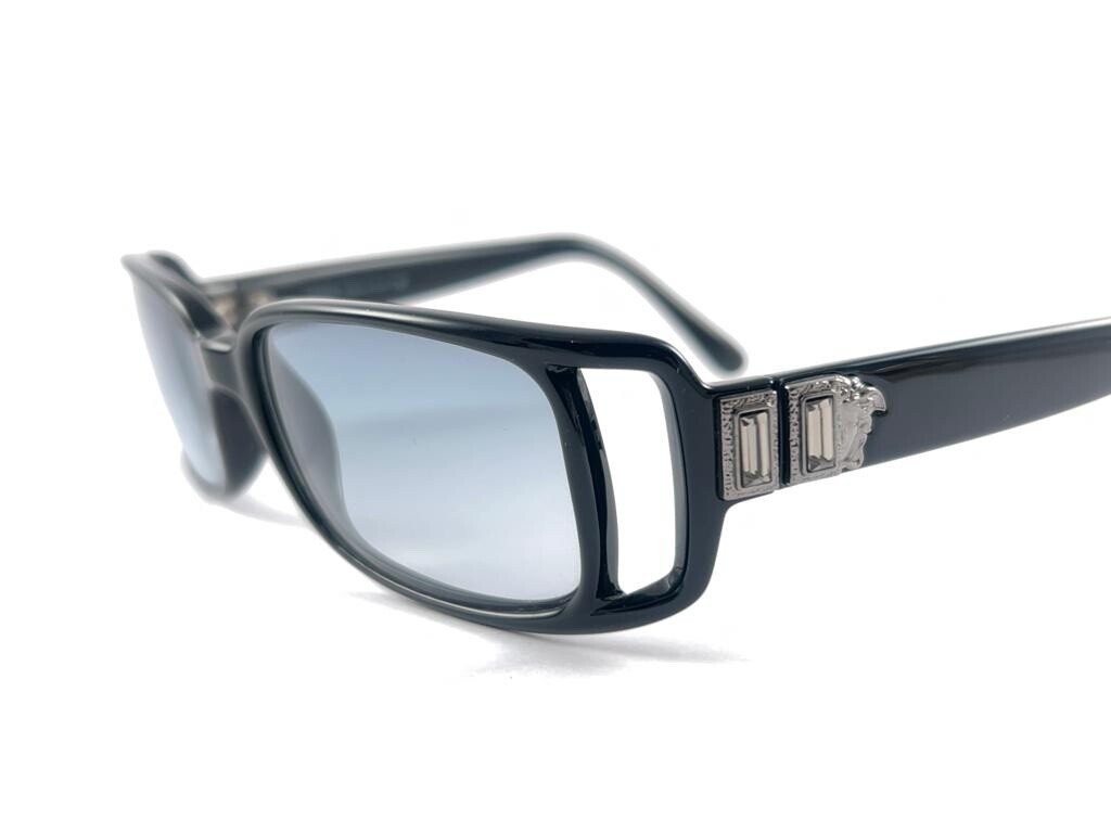 VINTAGE VERSACE MOD 554H RECTANGULAR BLACK FRAME … - image 2