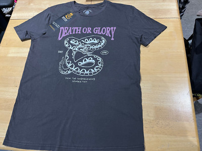 Death Or Glory Graphics Dark Gray T-Shirt - Men's Sz L - NEW