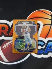 2021 Panini Prizm Football Simi Fehoko Rookie Orange Disco Prizm RC SP Cowboys
