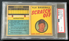 1971 Topps Scratch-Offs Glenn Beckert  PSA 4 VG-EX Chicago Cubs