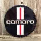 Chevrolet Chevy Camaro Logo Embossed Metal Tin Sign Round 12" Vintage Garage New