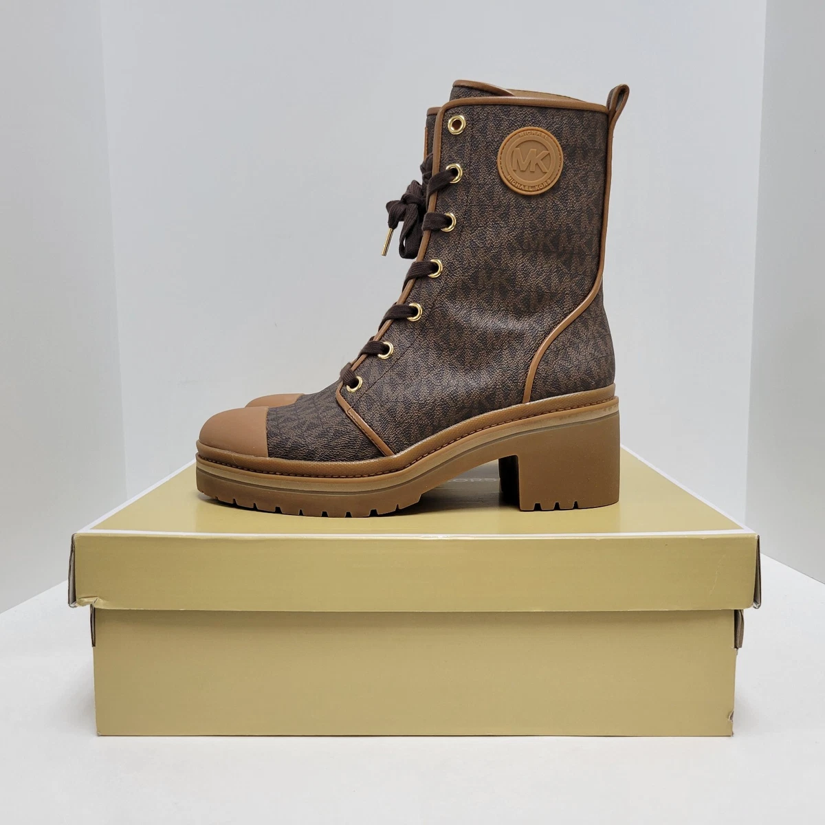 Michael kors corey logo combat boot 2025