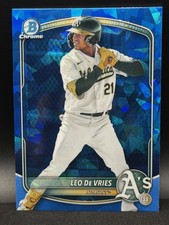 2025 Bowman Chrome Draft Sapphire Edition - Leo De Vries #BDC-87 (RC)