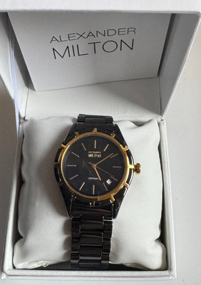 Alexander Milton Herrenuhr Quartz - ungetragen mit Box -Batterie neu- Werk läuft