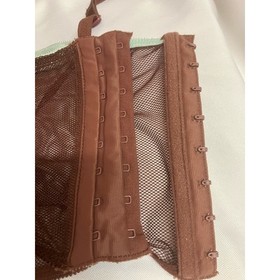 J. Lo Large Bustier, Corset, Brown, Padded, Underwire, Hook Eye, Adjustable