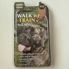 Coastal Pet Walk 'n Train Dog Head Halter- Black XX-Large