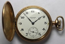 1917 Waltham 610 16s 7j Gold Filled HUNTER Pocket Watch - Parts/Repair