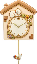 Orologio a Pendolo Gatto E Uccellino