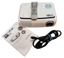 Optoma HD65 DLP Projector - w/ remote cord. Blinking bulb light after power up